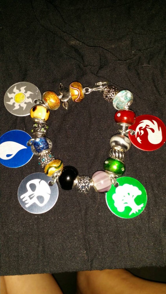 Magic The Gathering Charm Bracelet By Serenitylight On Etsy