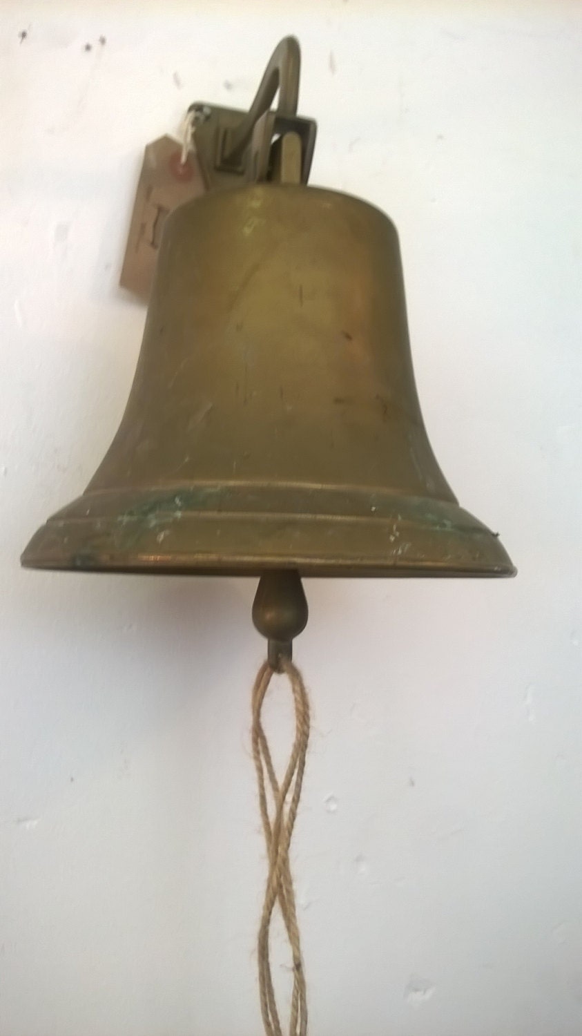 Antique Vintage Wall Mounted Brass Bell Door Bell Mountable