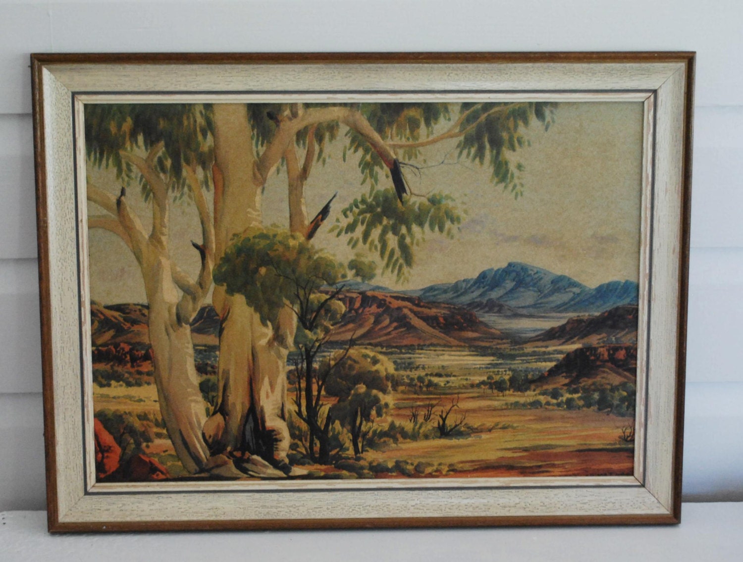 Vintage Albert Namatjira print / Glen Helen country/ good