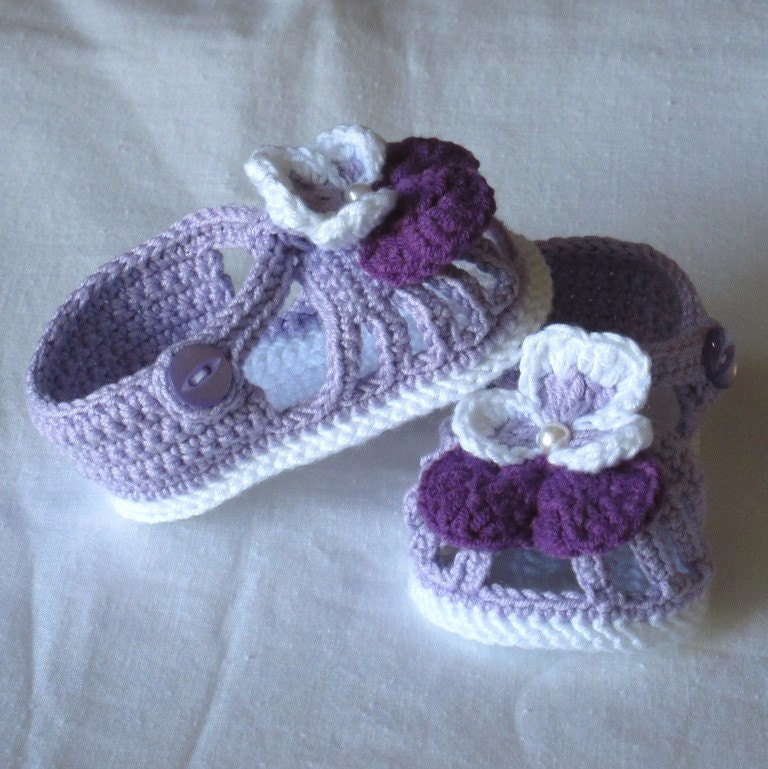 Crochet baby shoesCrochet baby sandalsCrochet baby