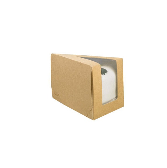 Large Individual Cake Slice Packaging by LittleKraftPaperie Large Individual Cake Slice Packaging by LittleKraftPaperie