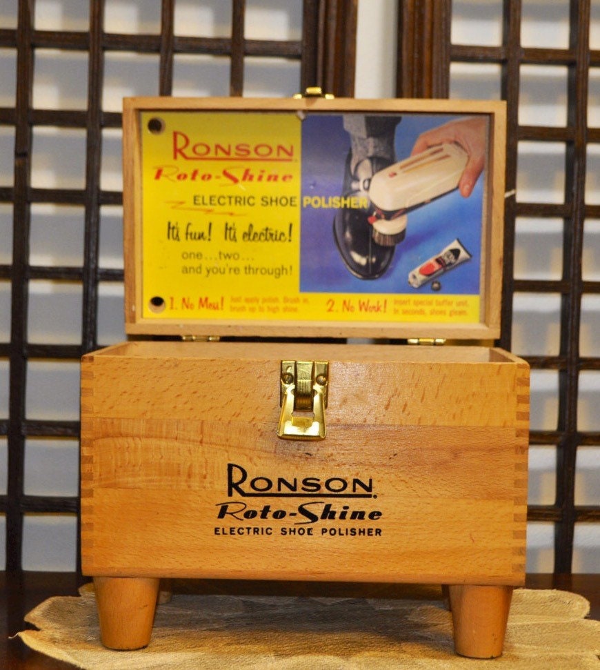 shoe polish storage box