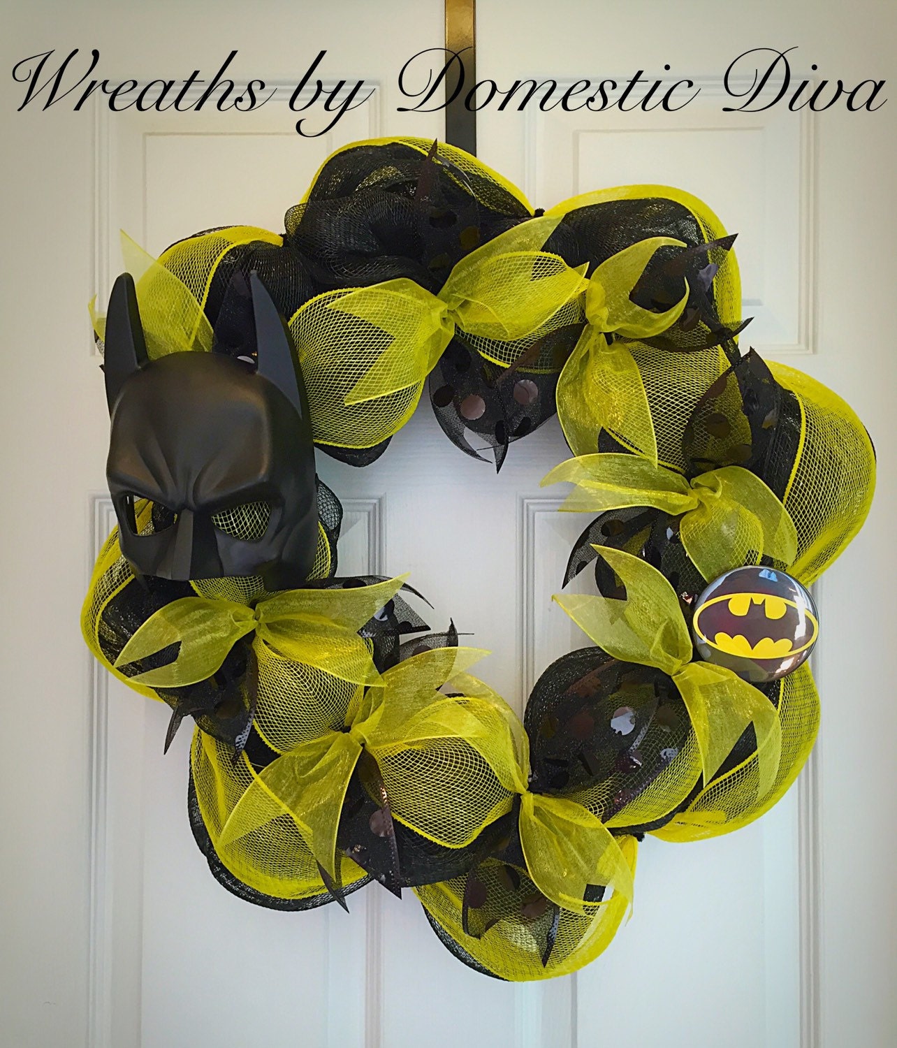 Batman Christmas Wreath 