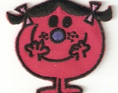 Little Miss Bad in Mr. Men & Friends Series Embroidered Iron On / Sew On Patch