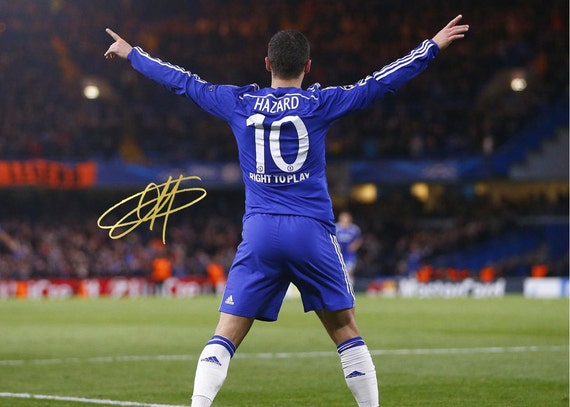 eden hazard signed chelsea shirt