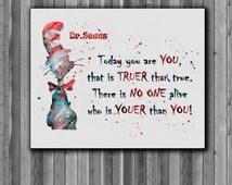Popular items for dr seuss poster on Etsy