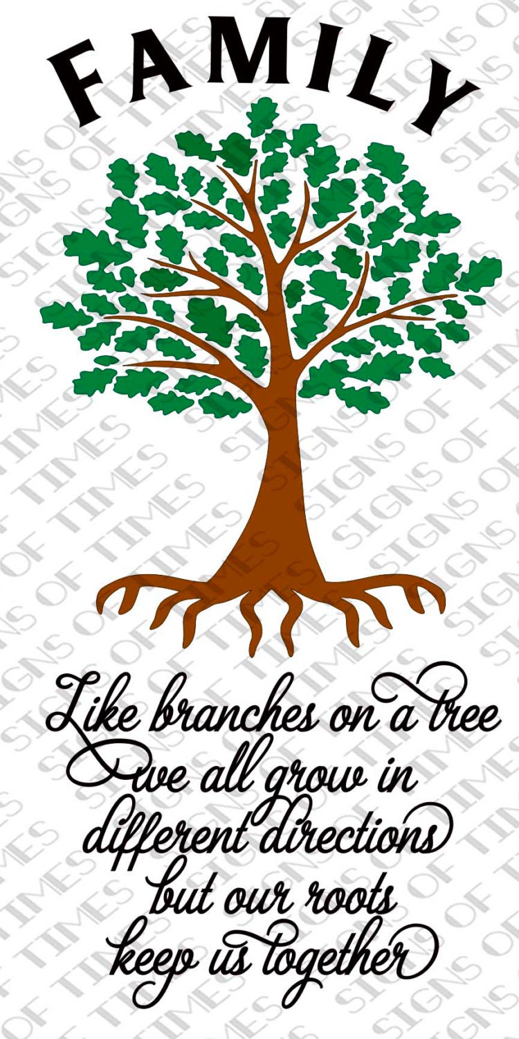 SVG Family Tree Family Roots Like Branches on a Tree Roots