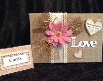 Wedding Card Boxwedding Box With Slotrustic Boxburlap Wedding Card Boxwedding Box With Slotrustic Boxburlap