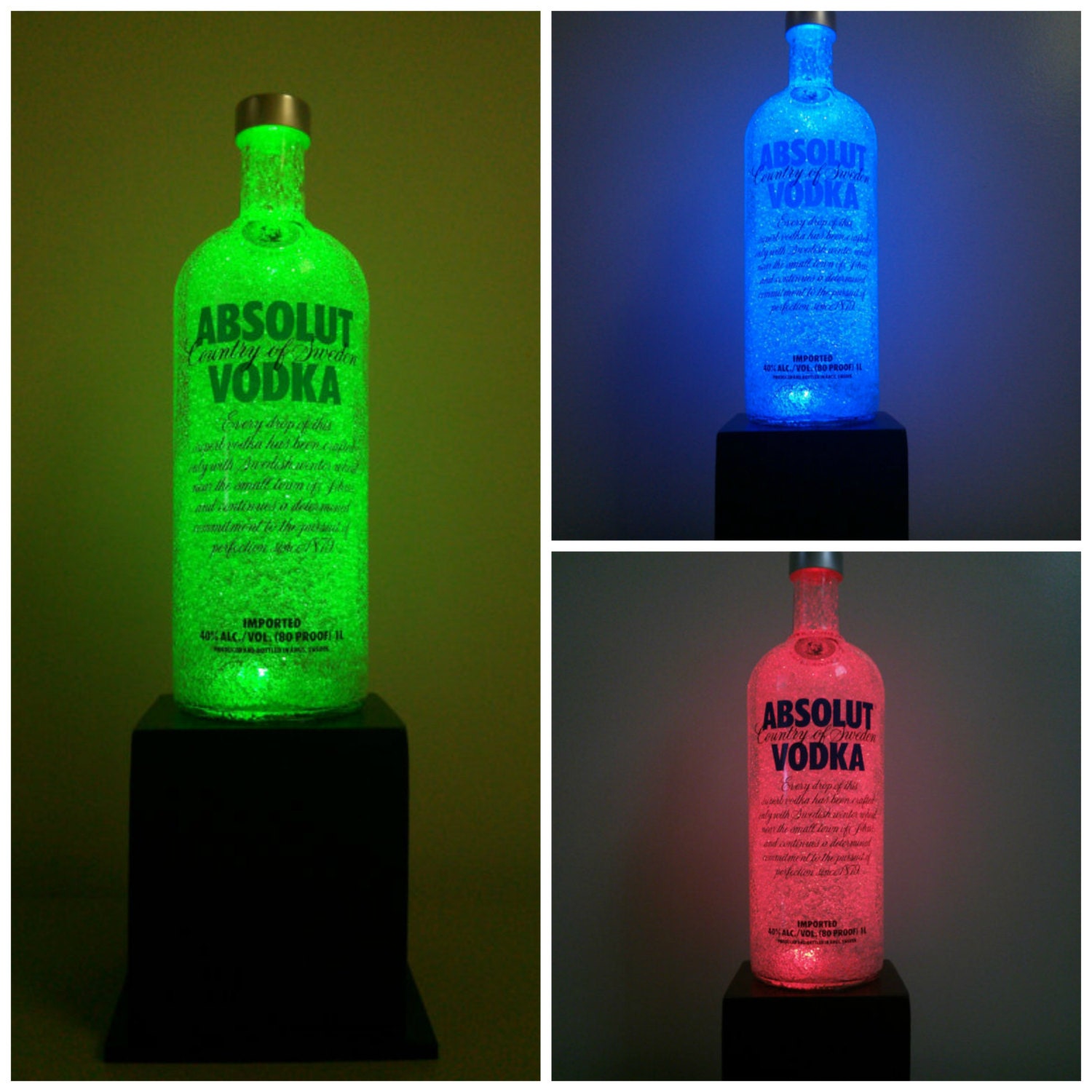 Absolut Vodka Recycled Color Changing RGB LED Remote Control