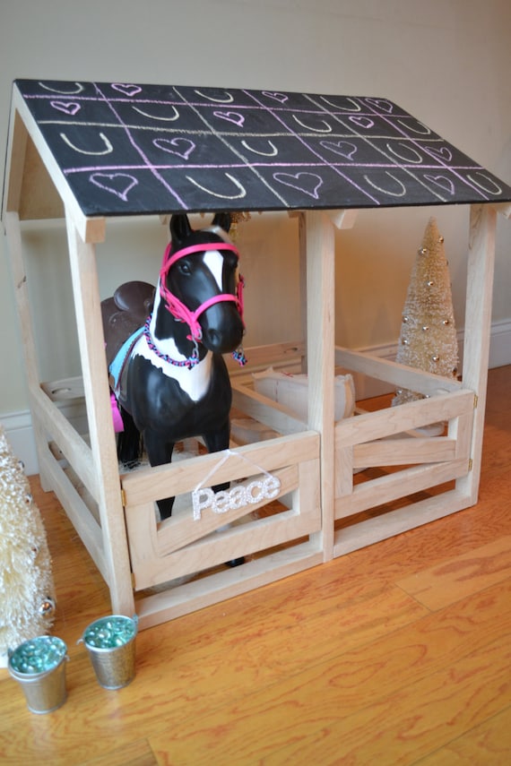 American Girl inspired horse stable for 18 by DempseyWoodcraft