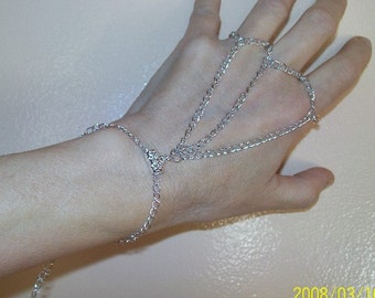 Hand chain / chain of hand hand/Bijou / adjustable hand women in silver chain jewelry.