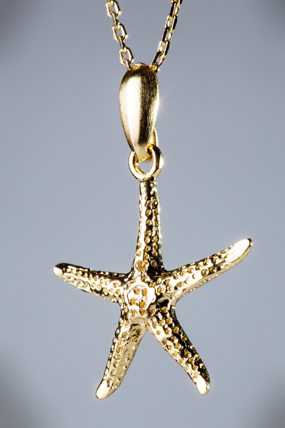 Starfish Necklace 14K Gold plated Pendant Summer Beach Charm