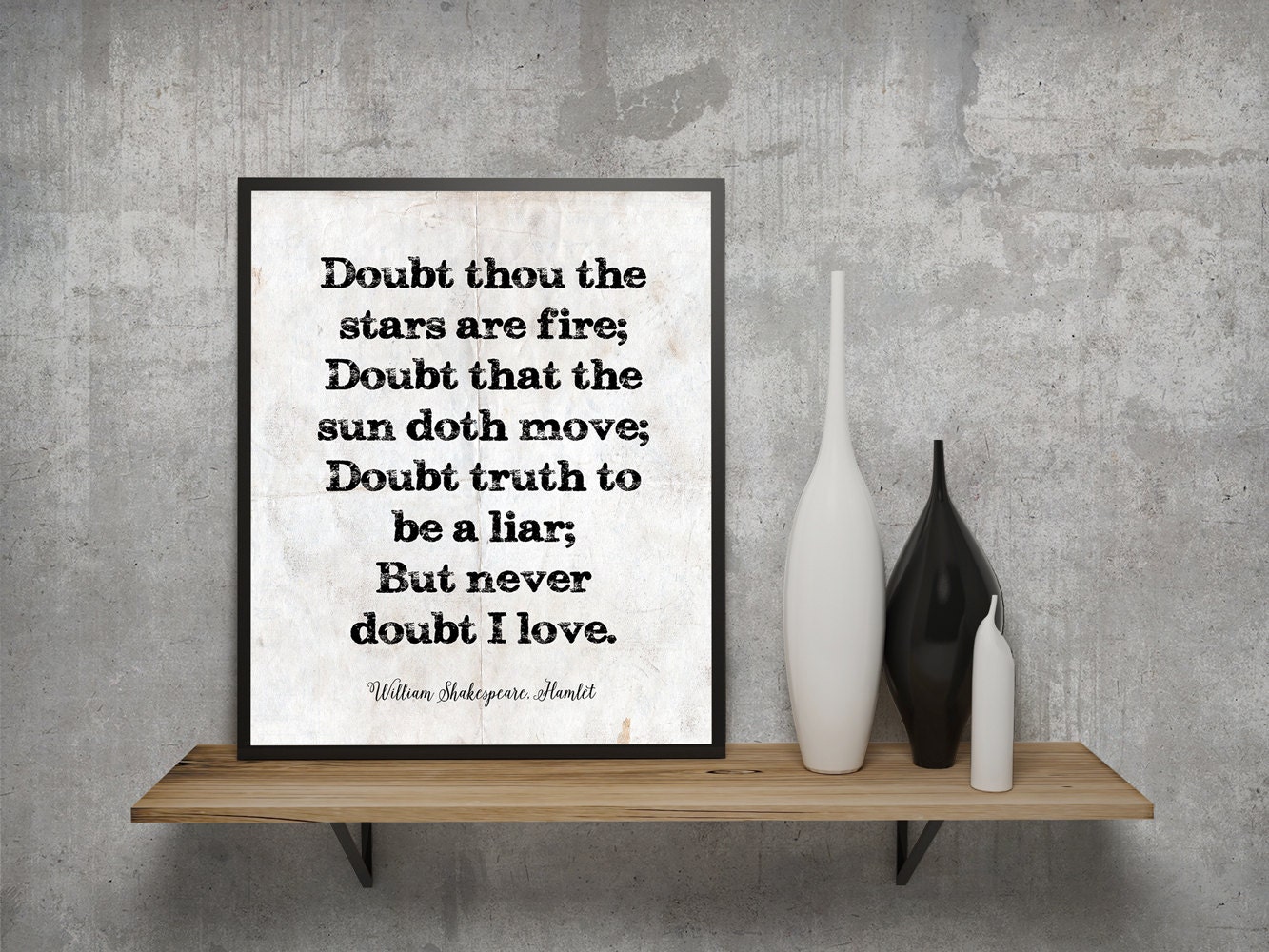 Doubt thou the stars are fire... Printable art William
