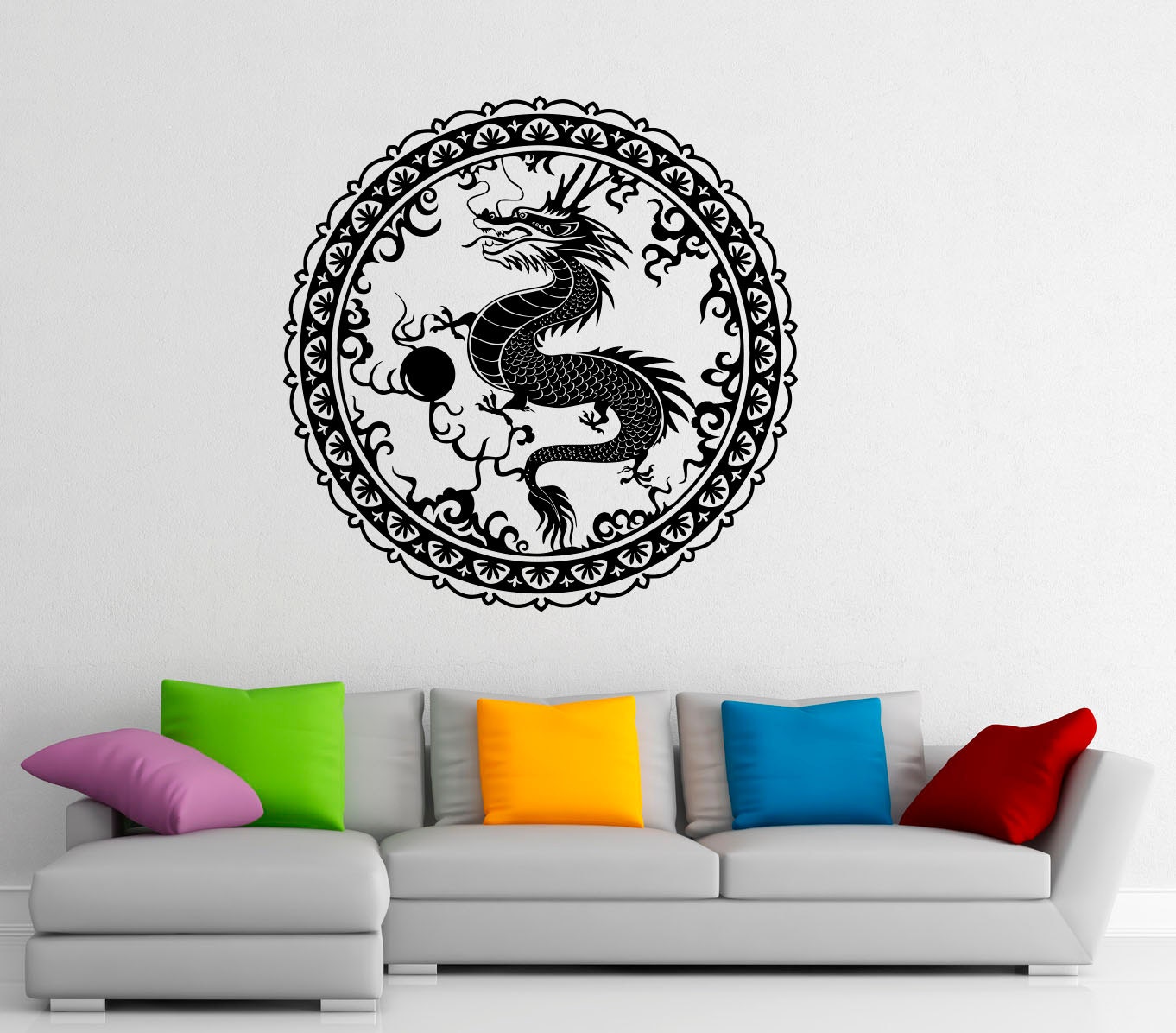 Chinese Dragon Wall Decal Vinyl Stickers Chinese Style Home