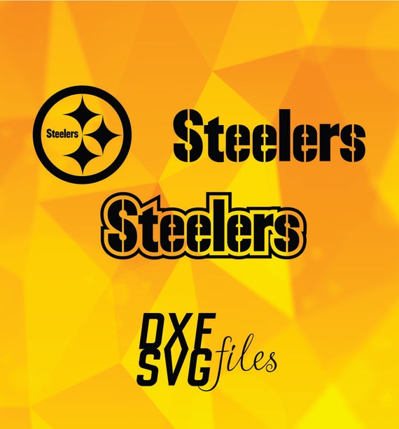 3 Pittsburgh Steelers logos in DXF and SVG files Instant by dxfsvg