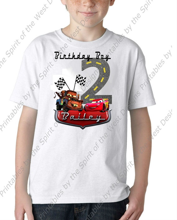 personalized disney cars shirts