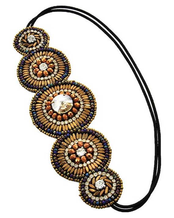 Women's Beaded Headbands // Bohemian Headband // Beaded