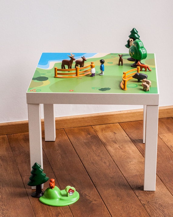 IKEA hacks Lack side table tabletop playground