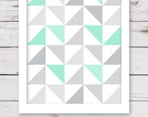 Popular items for geometric wall art on Etsy