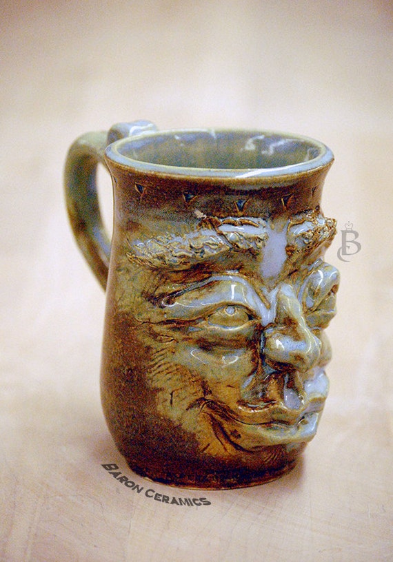 Ceramic Face Mug Handmade by BaronCeramics on Etsy