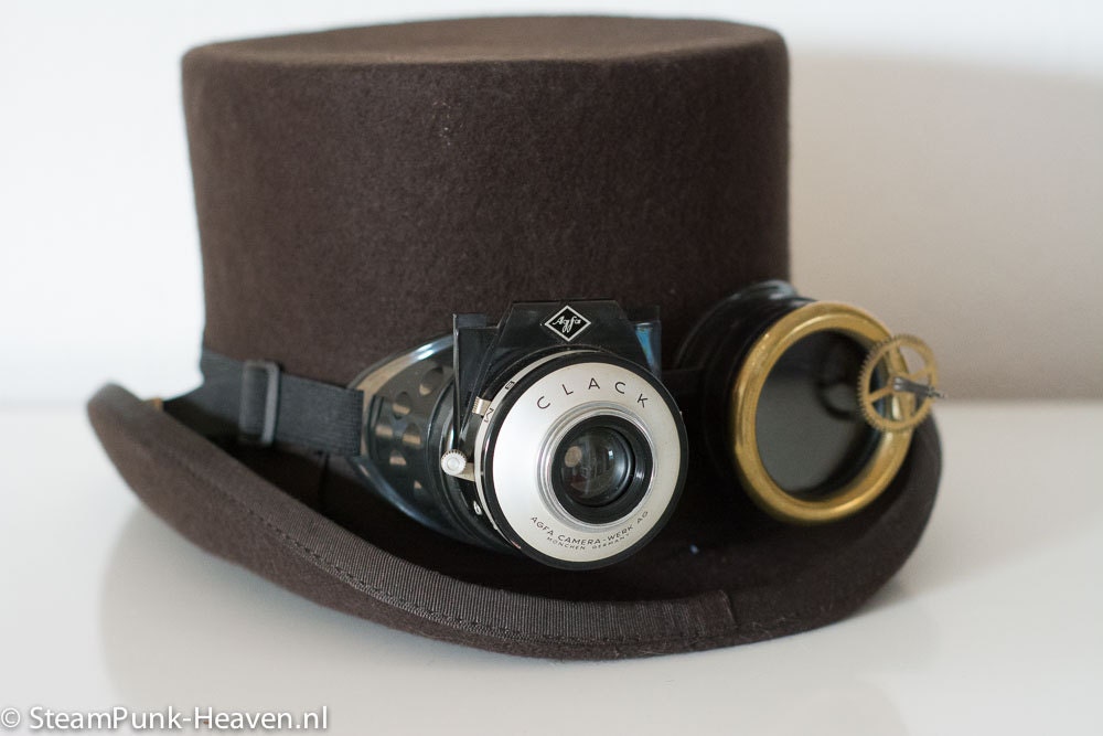 steampunk goggles 70 with Agfa clack lens