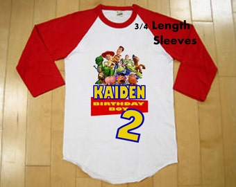 Toy Story Birthday Shirt - Boys Toy Story Birthday Shirt - Raglan Available