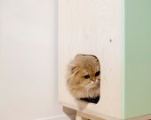Modern cat furniture for litter box