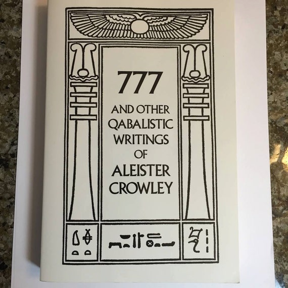 Vintage occult book 777 and other qabalistic writings
