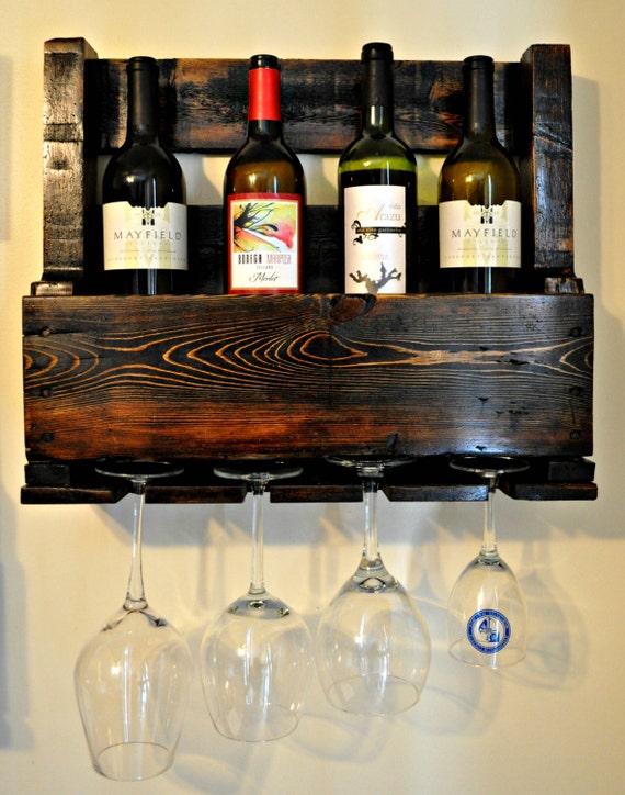 Items Similar To Reclaimed Wood 5 Bottle Wine Rack On Etsy 8329