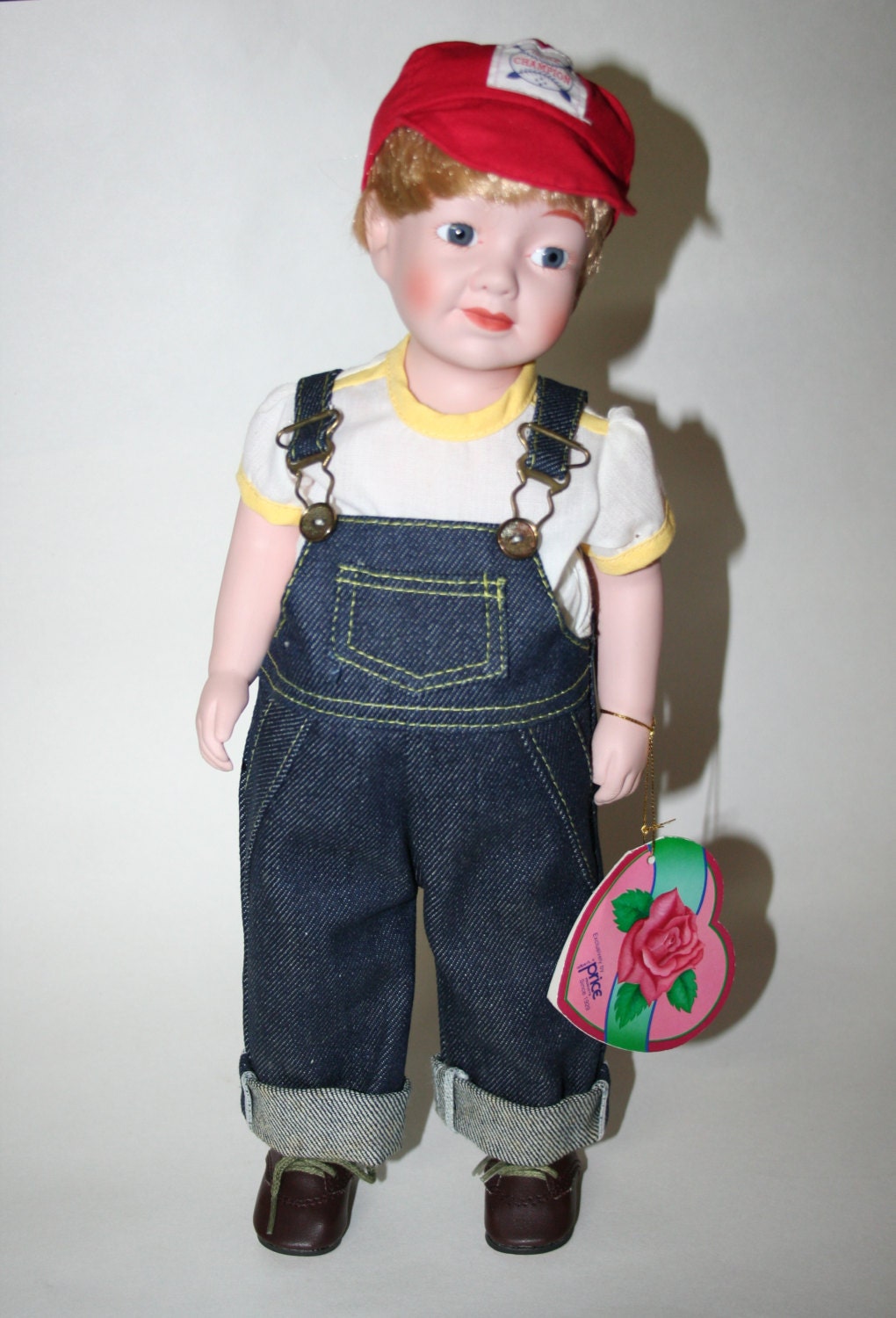 Porcelain boy doll Hello Dolly Collectibles Vintage doll