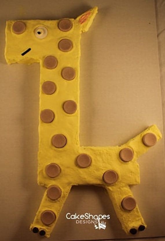 Giraffe Cut-up Cake Pattern