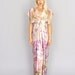 FLORA: Kimono style silk gown ivory floral empire relaxed modern beach boho hippie wedding gown