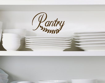 Pantry vinyl wall decal, pantry decal, Pantry door sticker, Glass pantry Door decals, Pantry wall decals, Vinyl Wall Decals Pantry, Kitchen