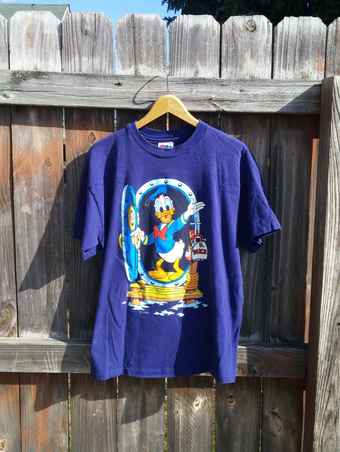 Vintage Donald Duck T-Shirt 1990s Size L by weirdlife on Etsy