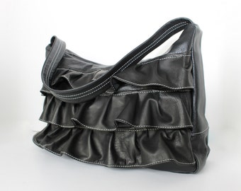 Popular items for leather ruffles on Etsy