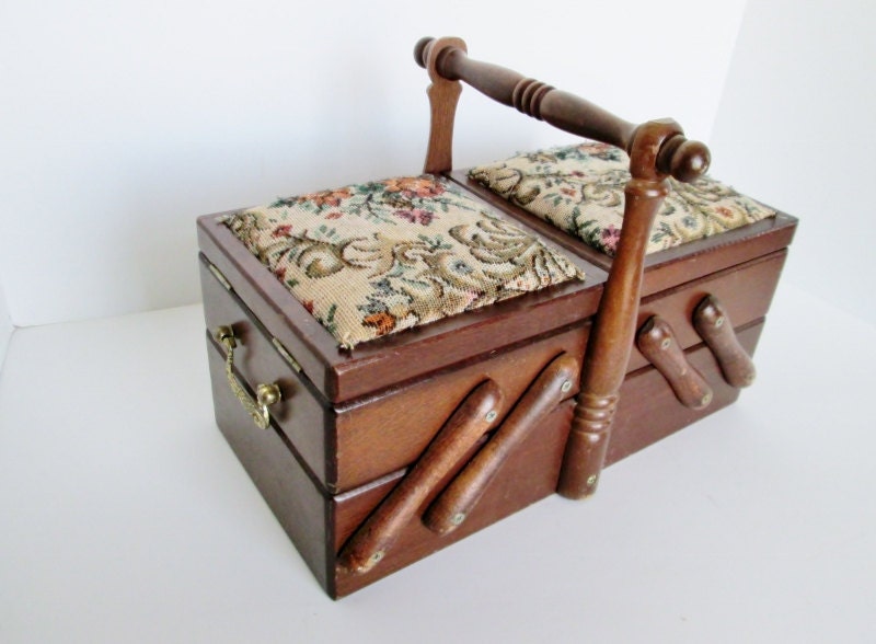 goki wooden sewing box