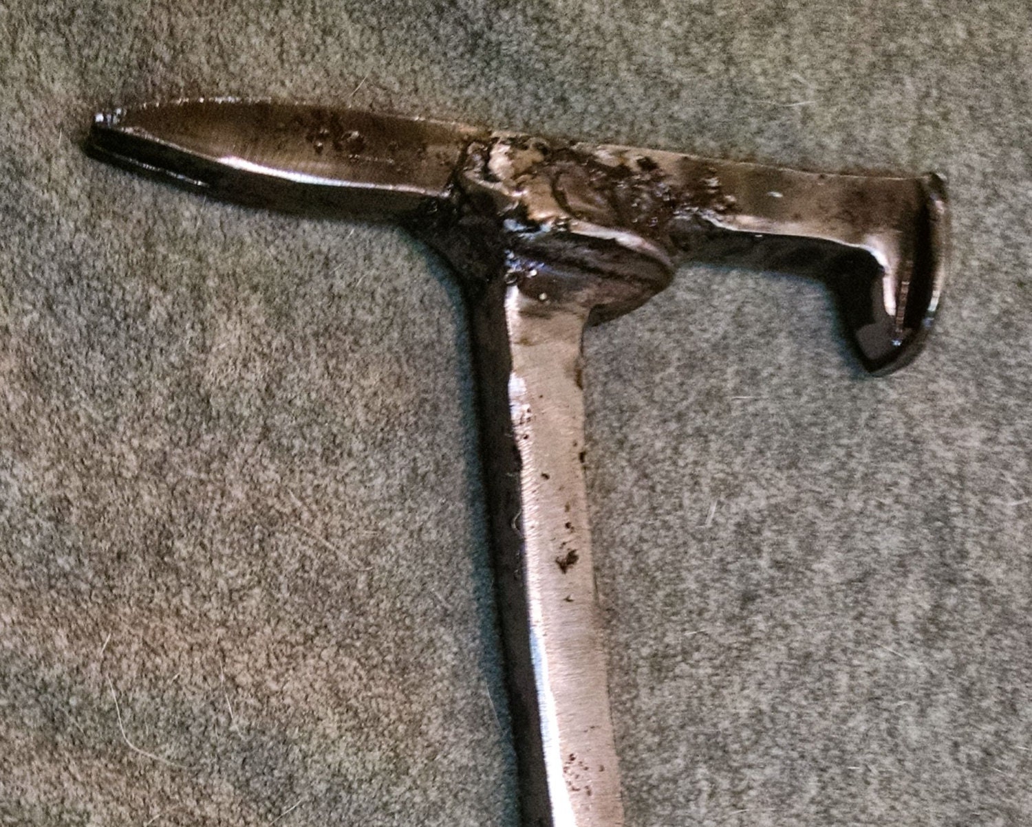 Railroad Spike Hammer Hammer made from rail road spike Strong