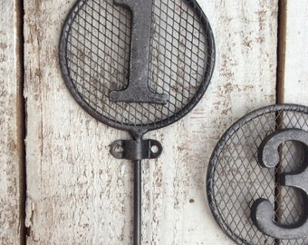 Number Hooks, Wall Hooks, Nursery Room, Children's Room, Antique Bronze Decor