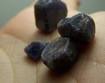 Sapphire by the gram from Kenya Africa - natural raw rough- wire wrap stones crystals - blue corundum bulk specimens coyoterainbow stone
