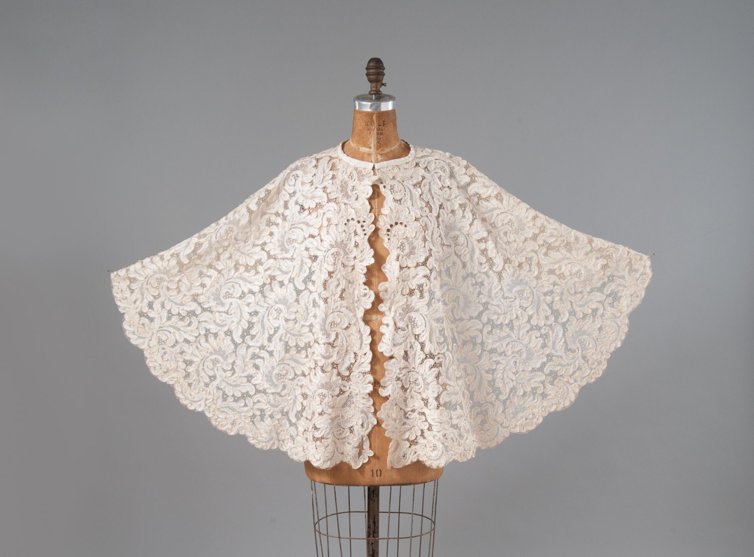 ivory wedding cape