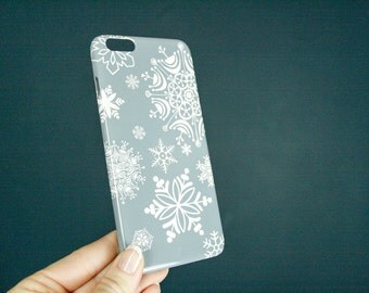 Snowflakes iPhone Case, Winter iPhone 5S Case, Snow Case, Holiday iPhone 6S Case, Snow iPhone 5 Case Snowflake iPhone 6 Case