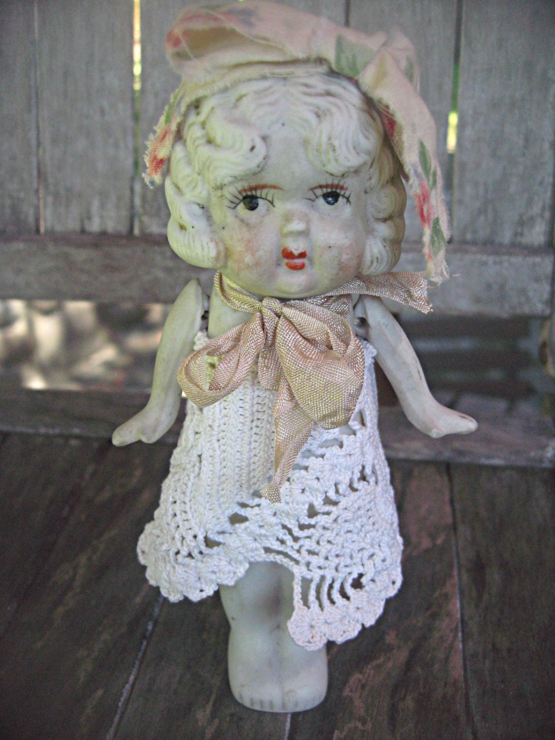 Vintage bisque doll made in Japan doll kewpie style doll