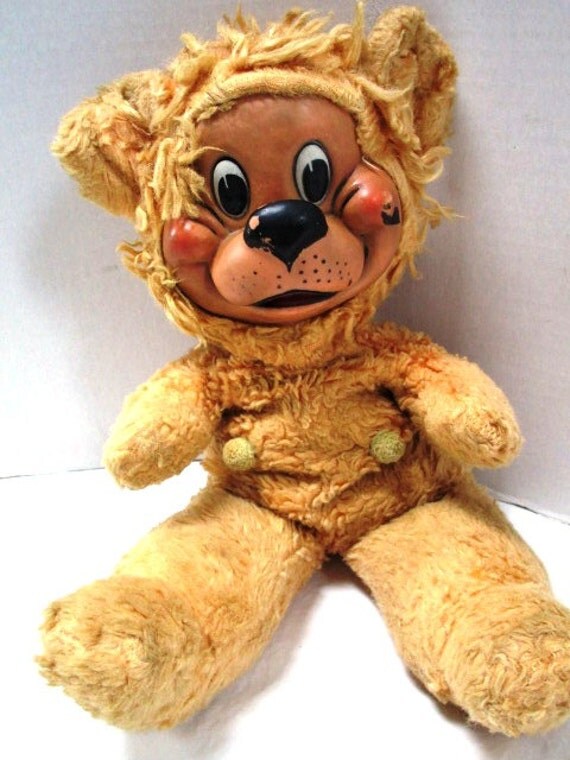 Vintage Rubber Face Stuffed Plush Toy Baby Boomers Buddy