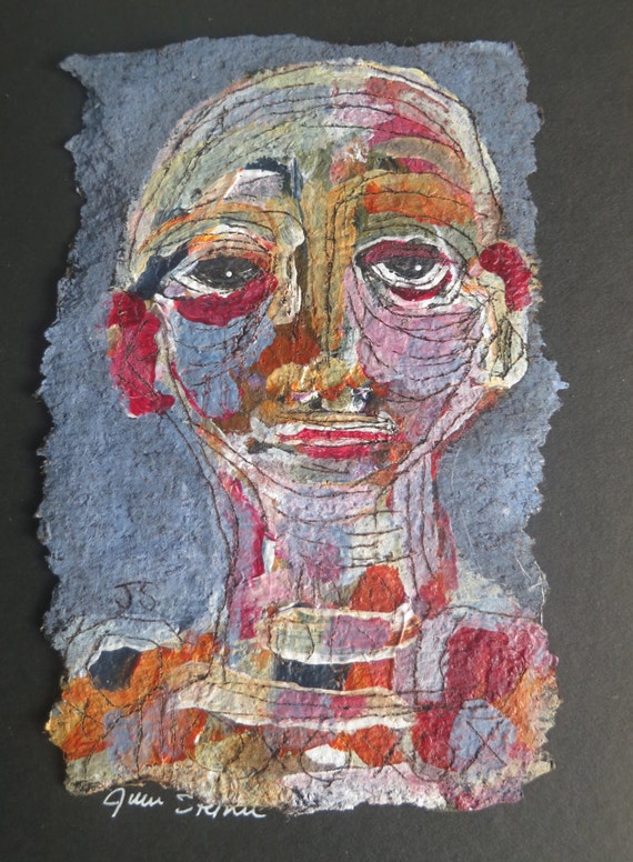 Modern Art Tar Paper Painting Series