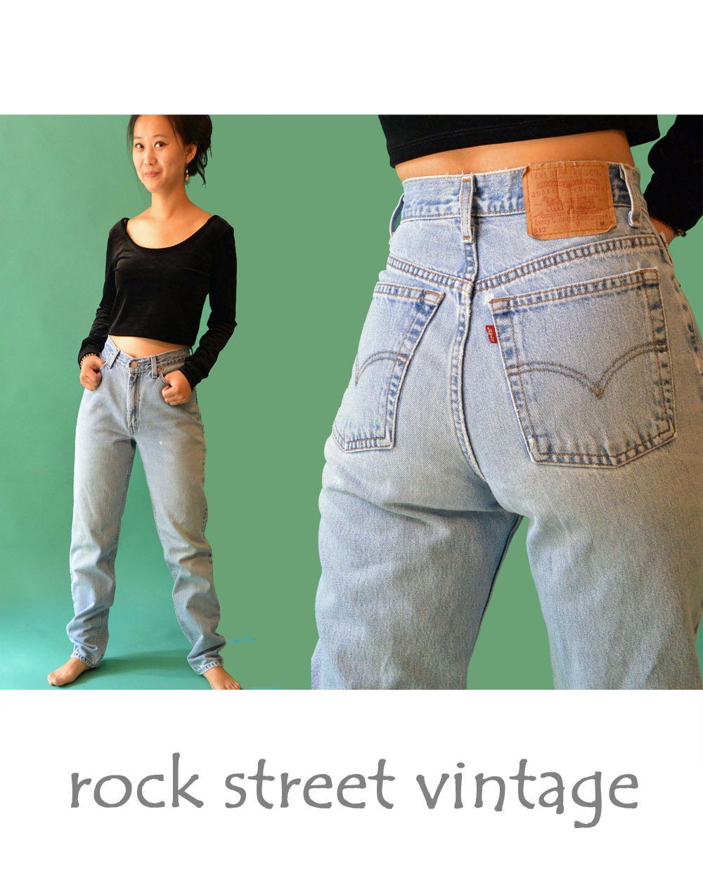 80s Vintage Levis 512 High Waisted Jeans Womens Levi 512s