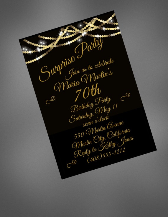 Surprise Birthday Invitations 70Th 7