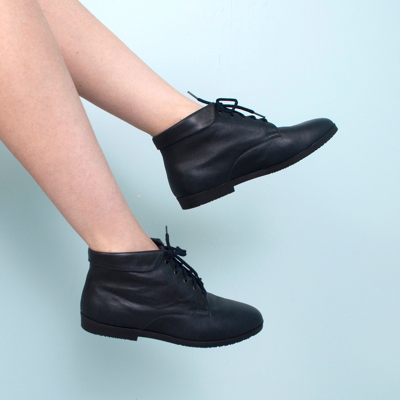 navy blue ankle boots ladies