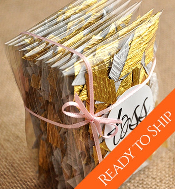 Gold Wedding Decor Confetti 10CT ships in 13 by courtneyorillion
