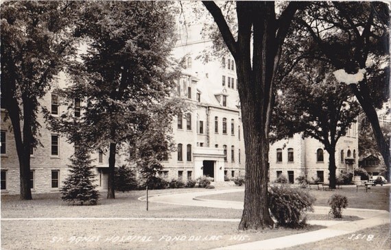 St. Agnes Hospital 1940s Vintage Photograph Fond Du Lac