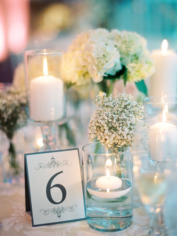 Items similar to Reception Table Numbers, Wedding Table Numbers ...